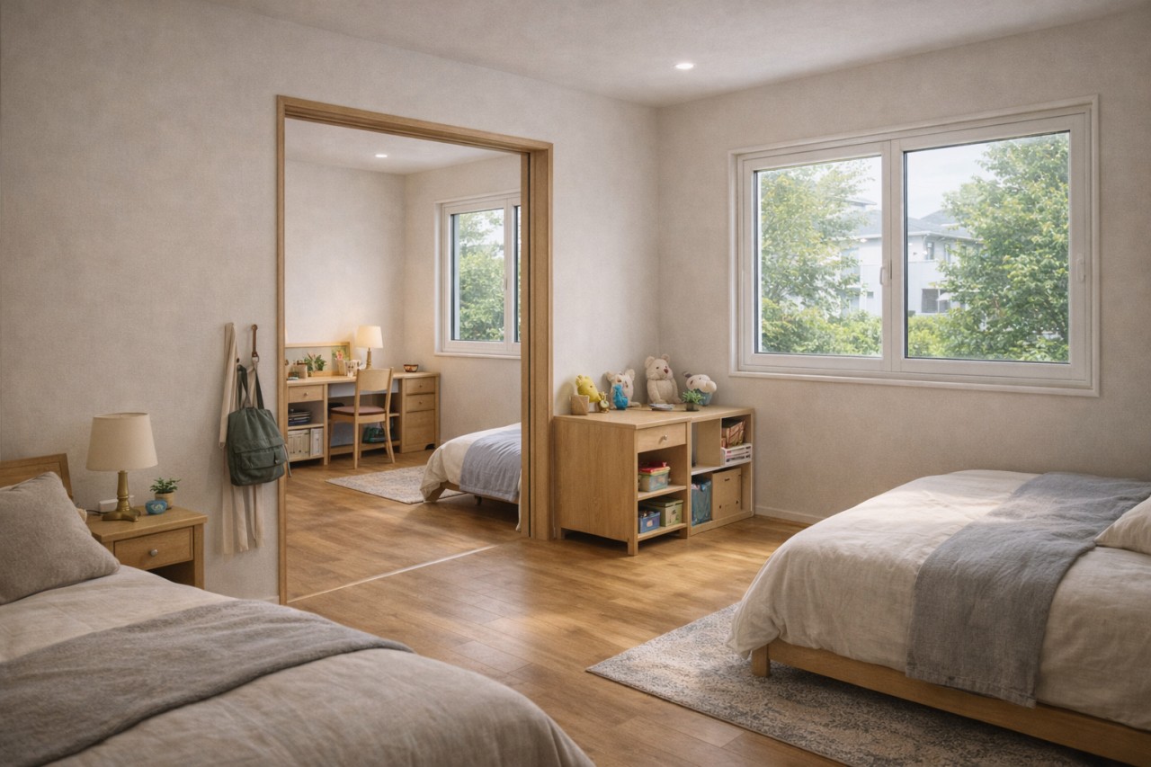 寝室＋子供部屋の内窓リフォーム